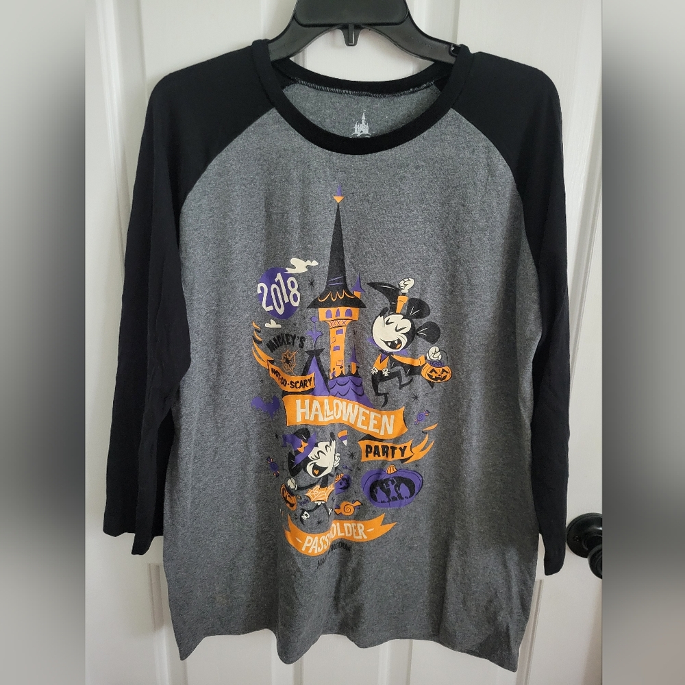 Disney Parks Mickey's Not So Scary Halloween Party 2018 Shirt Large Passholders